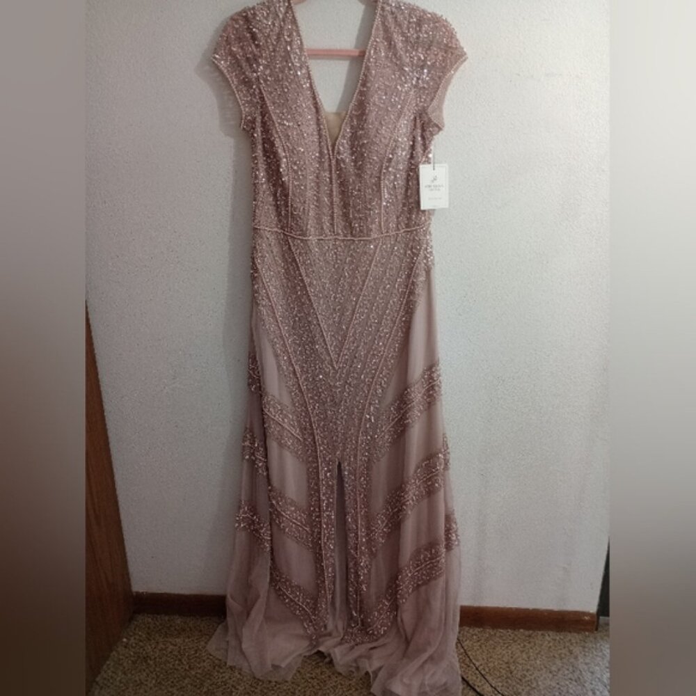 Elegant Sequin Evening Gown - image 1